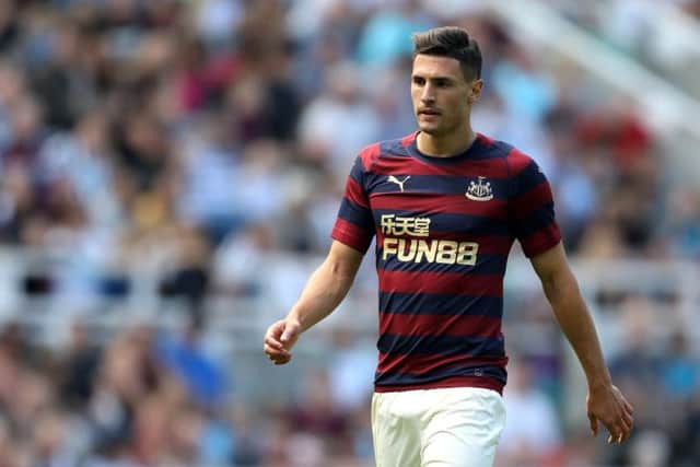 Fabian Schar in action during pre-season.