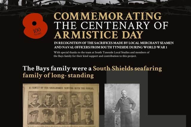 The poster tribute to the Bays family