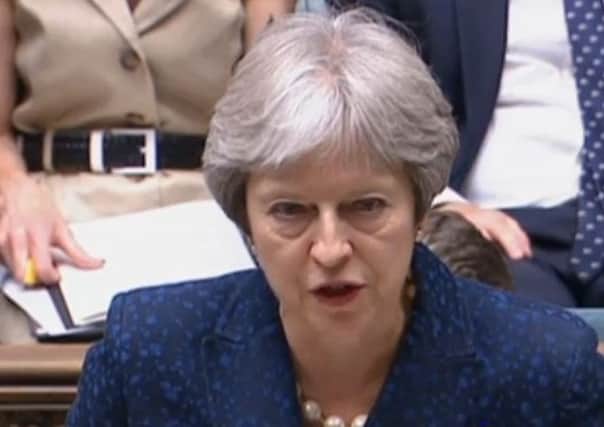 Prime Minister Theresa May. Pic: PA Wire.