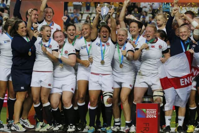 The victorious England World Cup team in 2014.