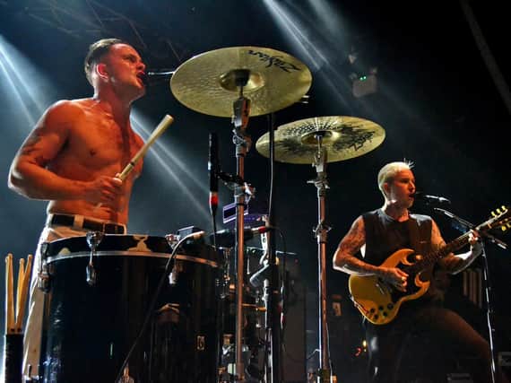 Slaves in action on the opening night of the UK leg of their Acts Of Fear And Love at the O2 Academy in Newcastle. Pic: Gary Welford.