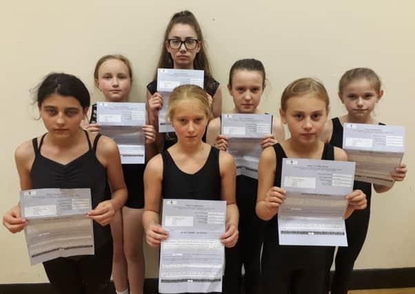 Pupils at Polka School of Dance with their parents' fines