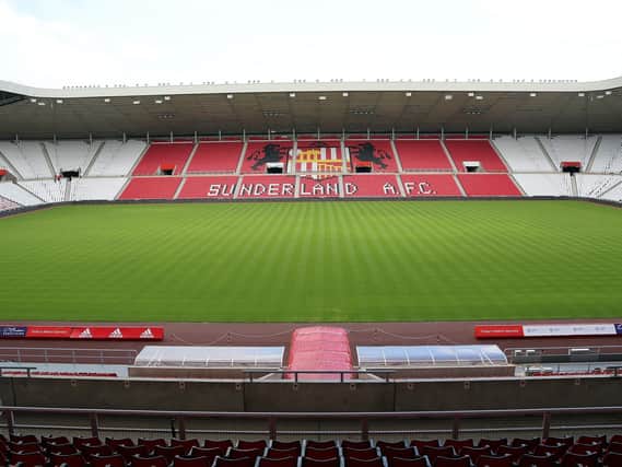 How the Stadium of Light looked when some of its seats had been replaced with new ones.