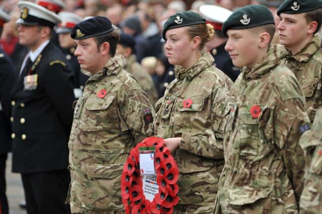 The armed forces were well represented as South Shields paid its respects on Remembrance Sunday.