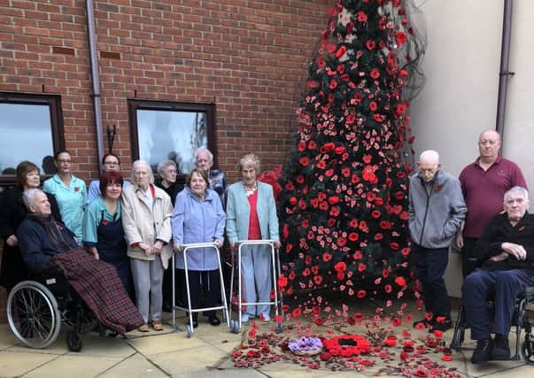 Residents of Harton Grange paid tribute to the fallen heroes of war with two special services.
