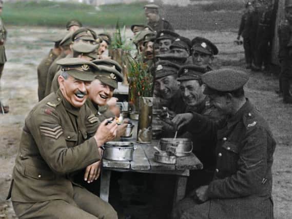 A scene from First World War film They Shall Not Grow Old.