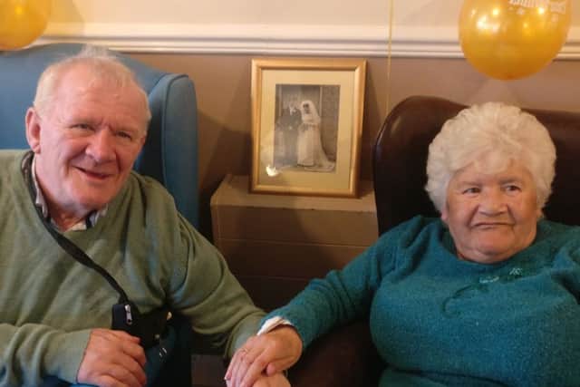 Mary and Jimmy Collins have celebrated their 50th wedding anniversary  at Willowdene Care Home in Hebburn.