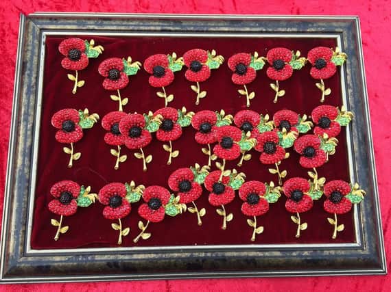 There were complaints about the poppy brooches being sold. Picture: Durham County Council.