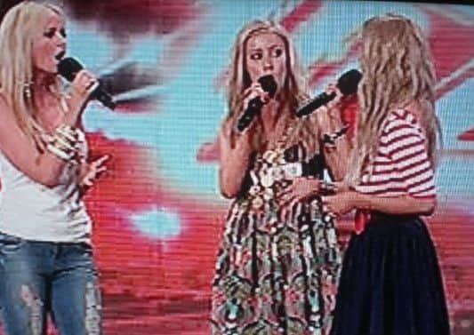 Elle during their X Factor appearance.