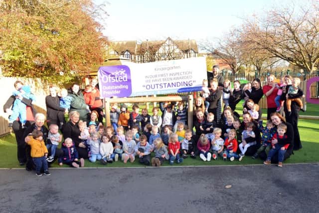 Harton Village Kindergarten has been rated as Outstanding by Ofsted.