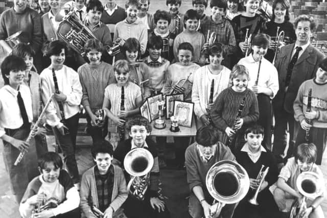 Young musicians from Redwell Comprehensive School in 1985.