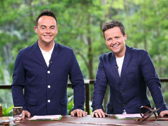 Ant, left, will be missing as Holly Willoughby joins Dec to host the news series of I'm A Celebrity...Get Me Out Of Here!
