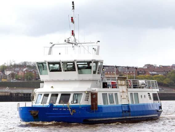 The crew of the Spirit of Tyne ferry spotted the woman in the water.