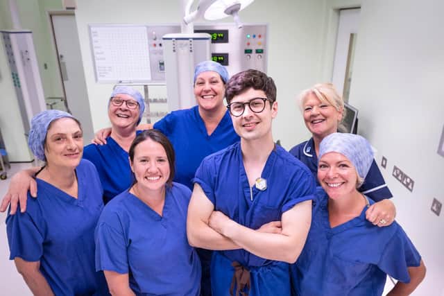 The surgical team at South Tyneside District Hospital