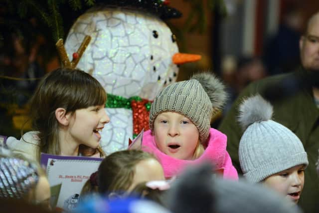 St Bedes RC Primary School choir provided some of the entertainment