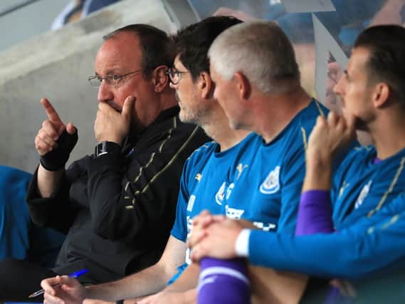 Rafa Benitez saw his Newcastle side beaten by West Ham United