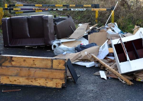 Illegal rubbish dumped at Hebburn marina riverside