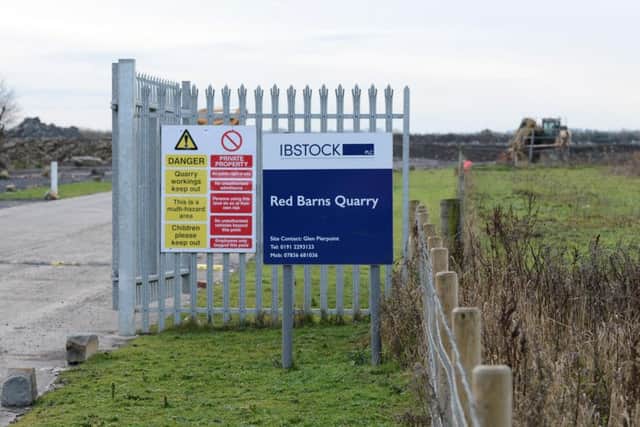 Red Barnes Quarry, in Mill Lane Hebburn