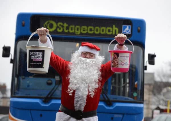 Stagecoach bus driver Ken Ramsay dressing as Santa for charity