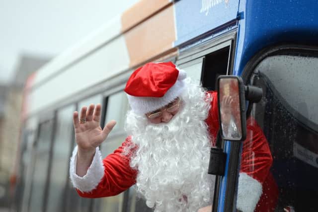 Stagecoach bus driver Ken Ramsay dressing as Santa for charity