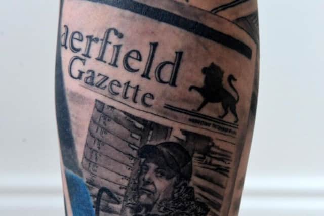 Murderer Richard Hillman on the front of the Weatherfield Gazette.