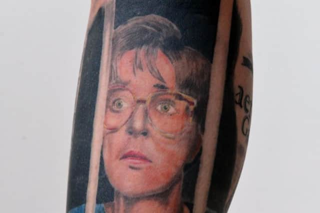 Rebecca's Deirdre Rachid tattoo.