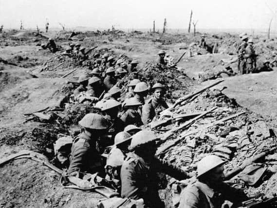British troops fighting in the First World War.