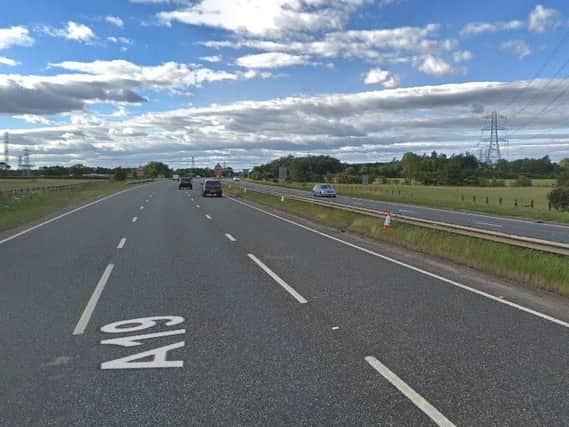 The northbound A19 on the approach to Testo's roundabout. Picture from Google Images