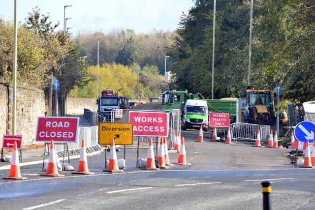 Motorists are urged to beware ongoing roadworks in Jarrow Road.