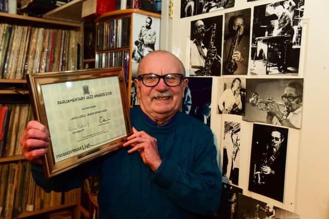 Lance Little, of East Steet, Hebburn, who has won a parliamentary Jazz Appreciation Group award for his Jazz Blog 'bebop spoken here'