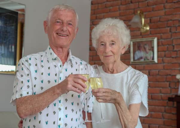 Terry and Jean Sweeney on their wedding anniversary.