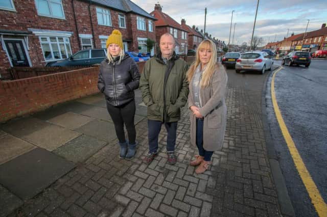 Danielle Leavold, Michael Leavold and Amanda Carrick are angry over new parking enfocement measures.
