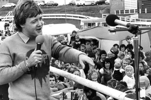 The late Keith Chegwin at a summer event at Gypsies Green, South Shields, in 1981. Were you there?