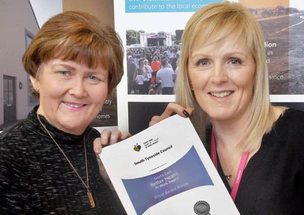 Coun Tracey Dixon with Senior Public Health Advanced Practitioner Wendy Surtees