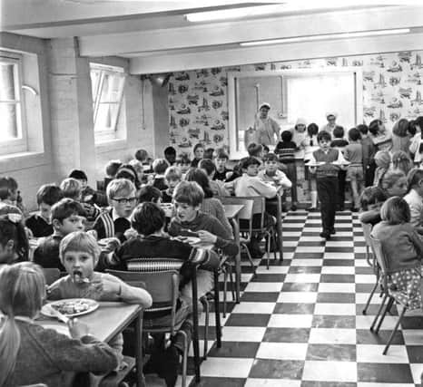 In October 1970, after 120 years, Barnes Road Junior School finally has a dining room, converted from the air raid shelter that stood in the yard. For many years the pupils have had to walk to Dean Road in all weathers for school dinners. The School Meals Acts of 1906 provided children with free school dinners.