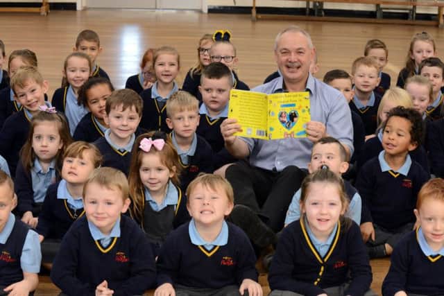 Former St Aloysious RC Primary School pupil author John Grieves book launch.