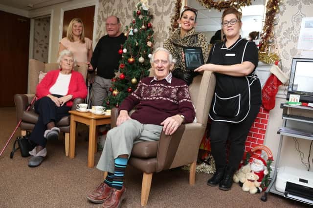 Westoe Village Residents Association donated £500 to Westoe Grange care home so that they could buy a tablet for the residents.
Pictured are Julie Faley Ascot Care, Nigel McMann chair of Weston village residents, Alison Mason Weston village residents secretary, Afton Bell activities manager, and care home residents Maude Jones and Norman Ford.