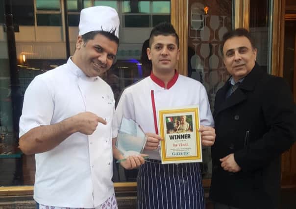 Owner  Payam Shabani with chefs Karlo Ali and Majid Mafi