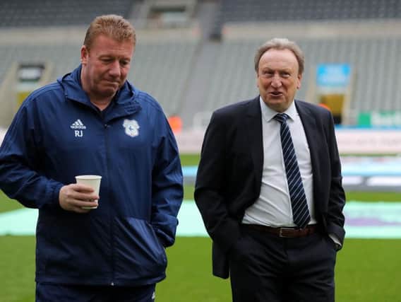 Neil Warnock, right, at St James's Park.