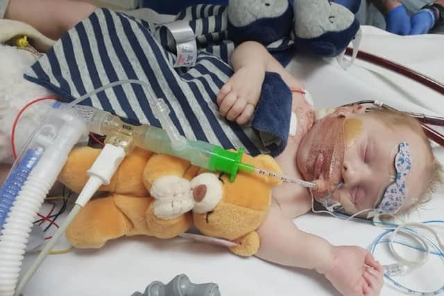 Carter Cookson, who was born on Boxing Day, has died in hospital.