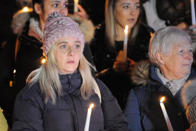 A vigil was held in Carter's name in South Shields.