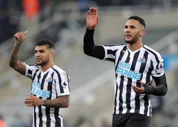 DeAndre Yedlin and Jamaal Lascelles.
