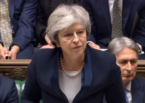 Prime Minister Theresa May speaking in the House of Commons. Picture by House of Commons/PA Wire