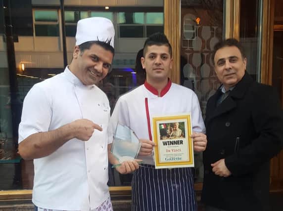 Da Vinci's South Shields celebrating Best Italian 2018 win