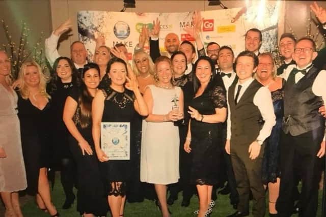 The BGL Customer Services Sunderland team celebrate at last year's awards