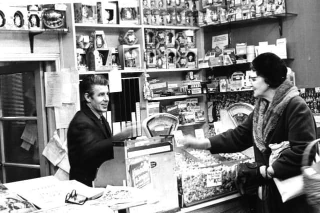 Bill Showens sweet shop in 1975.