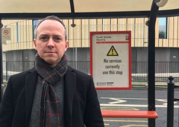 David Francis is campaigning for a better bus shelter for those using the number 12 service