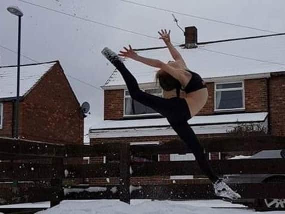 Strike a pose. Olivia Jobes started dancing less than three years ago. Picture: Hayley Wilson.