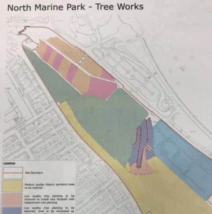 The work map for North Marine Park