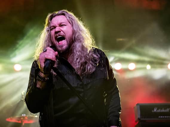 Inglorious frontman Nathan James evokes comparisons with 1970s rock icons like David Coverdale of Whitesnake. All pics: Mick Burgess.